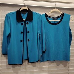 Ming Wang jacket size M and top L